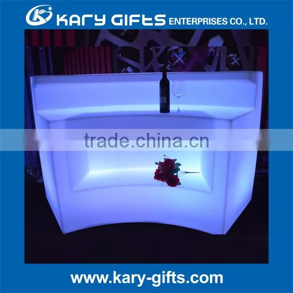 movable led light furniture juice bar counter for sale