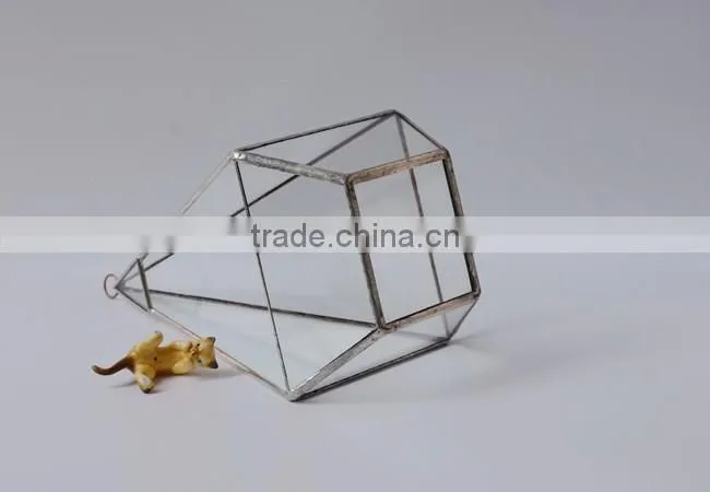 Indoor decor hanging glass terrarium micro landscape plant glass greenhouse