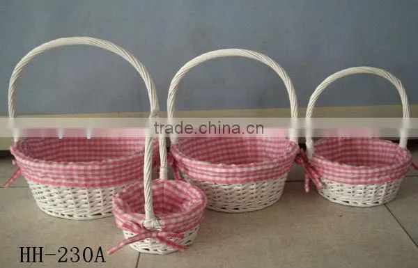3pcs Round empty knitting gift baskets