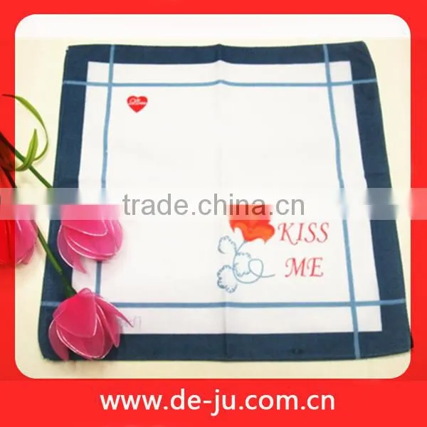 Embroidered Printing Pattern Wholesale Gauze Handkerchief