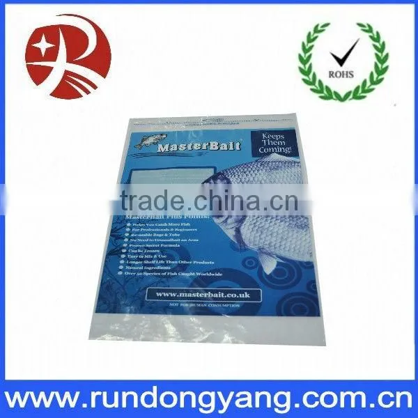 Customized blue paper plastic bag for food