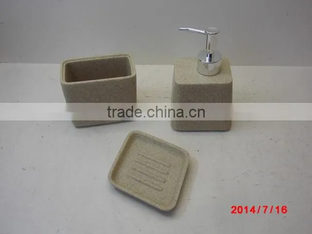 Shenzhen fountain craft factory produce sandstone bathrooms accessories for bathroom design and home decor