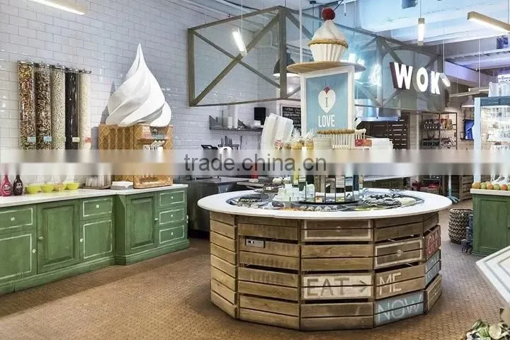New design food kiosk/cafe kiosk counter for malls