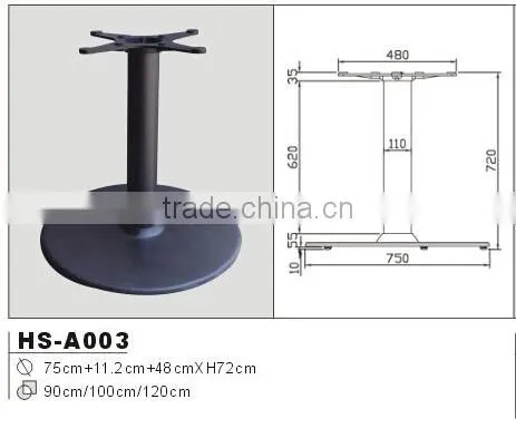 black cast iron table base for sale