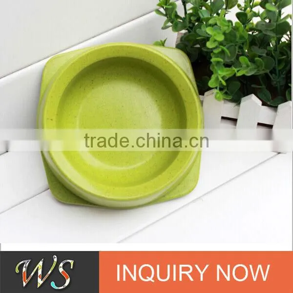 Eco-friendly Bamboo Fiber Dog Food Dishes & Water Bowls