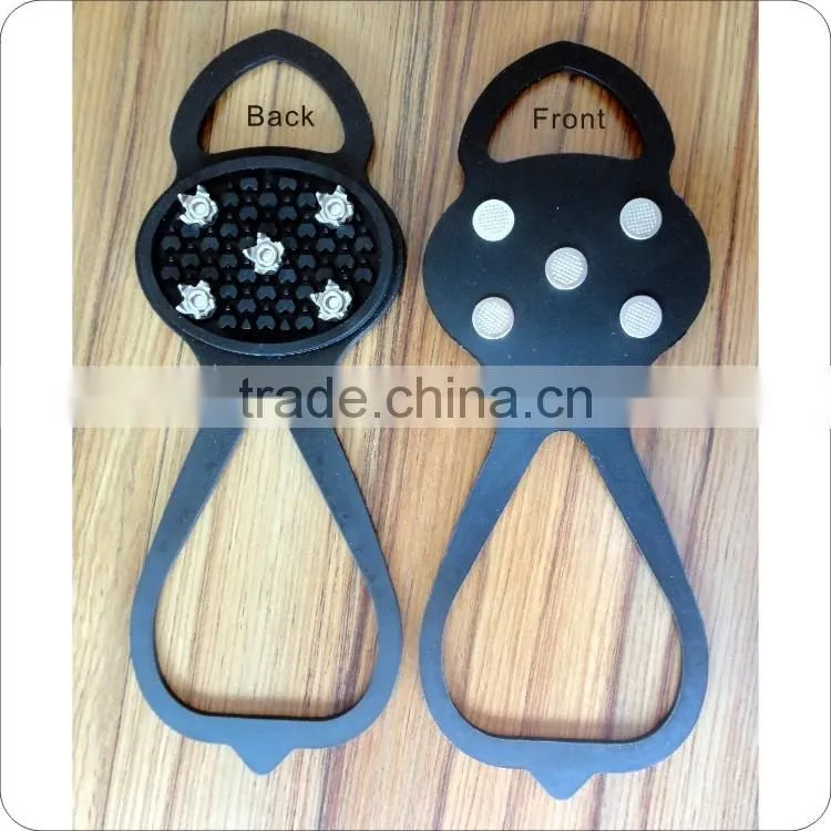 Calabash shape 5 teeth antiskid shoe covers,Winter safety silicone crampons