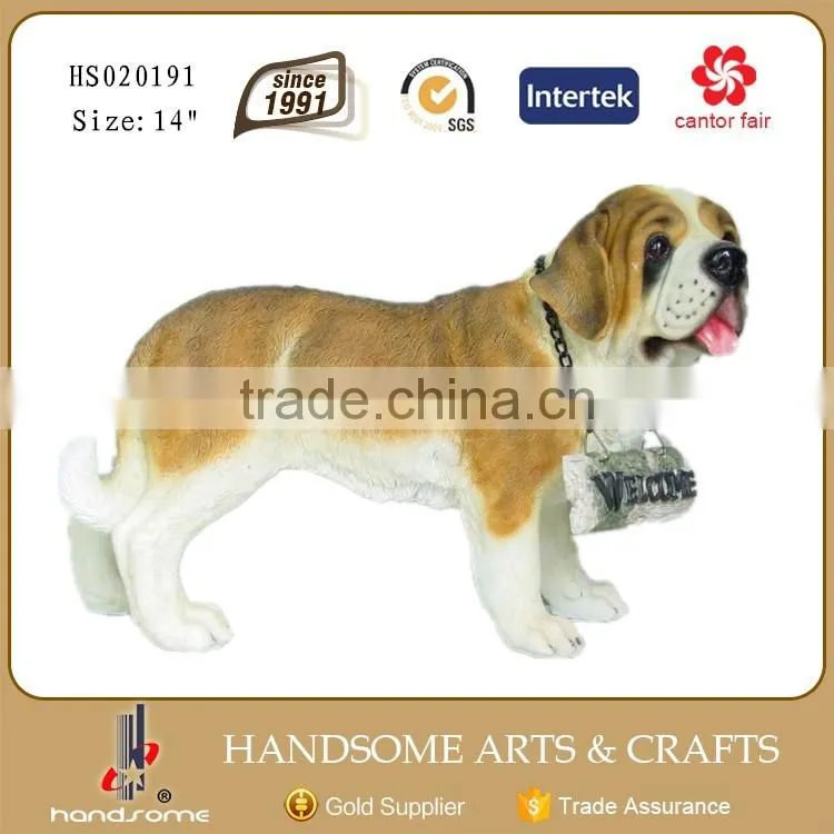 14 Inch Lovely Resin Dog Statue Dog Figurine