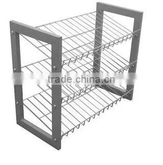 Folding Towel Rack metal wire kitchen Storage Shelf