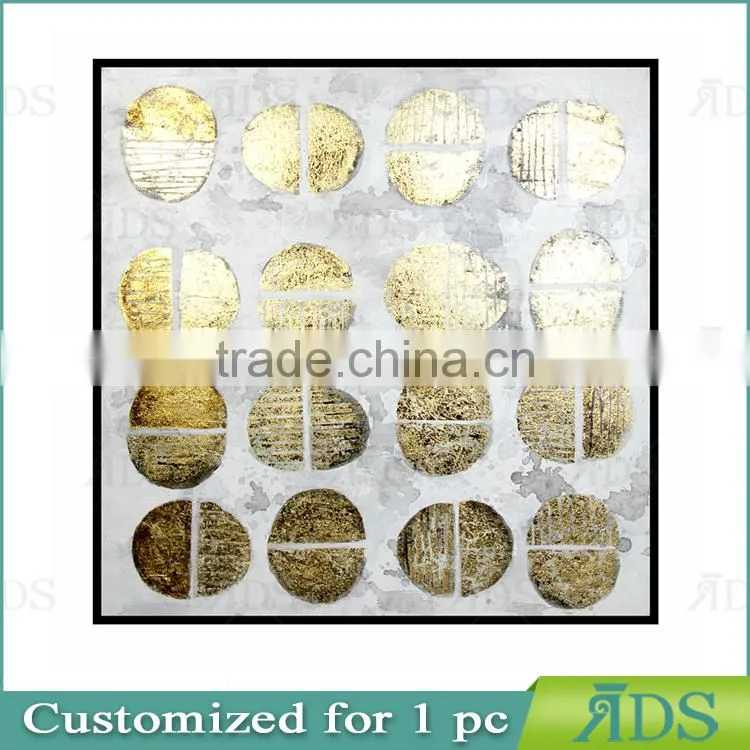 2017 New Design High Quality Gold Foil Wall Painting Gold Leaf Painting