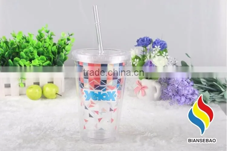 Most popular custom logo colorful plastic cup