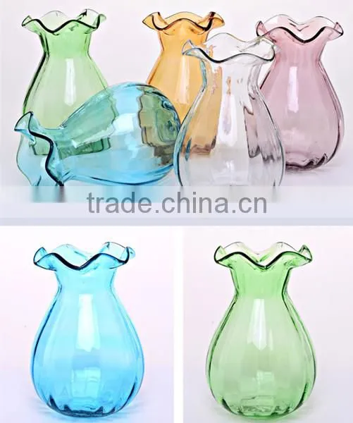 Hot sale glass ball vase clear glass ball vase