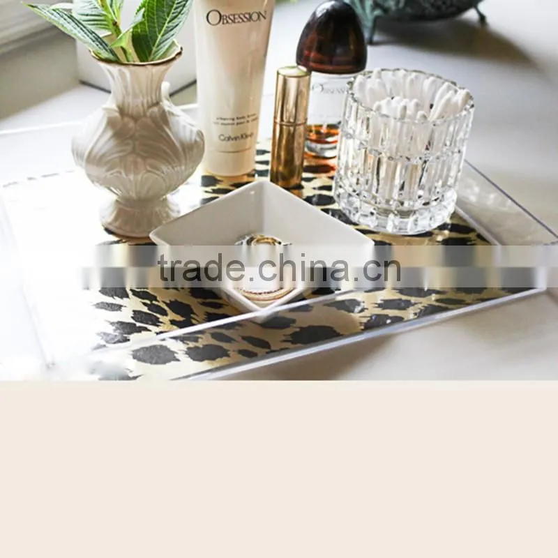OEM clear acrylic insert paper tray for office storage