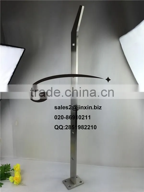 JINXIN stainless steel outdoor stair railing with flat bar