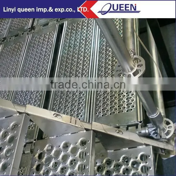 Galvanized metal scaffolding plank for construction frame Cuplock / ringlock scaffold systerm