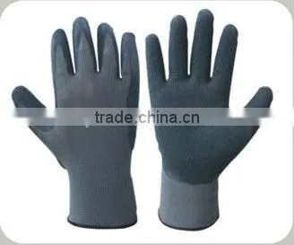CR Latex coated gloves,latex palm coated gloves,nylon latex coated gloves