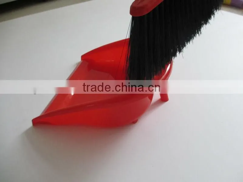 Cleaning tools plastic broom and dustpan set