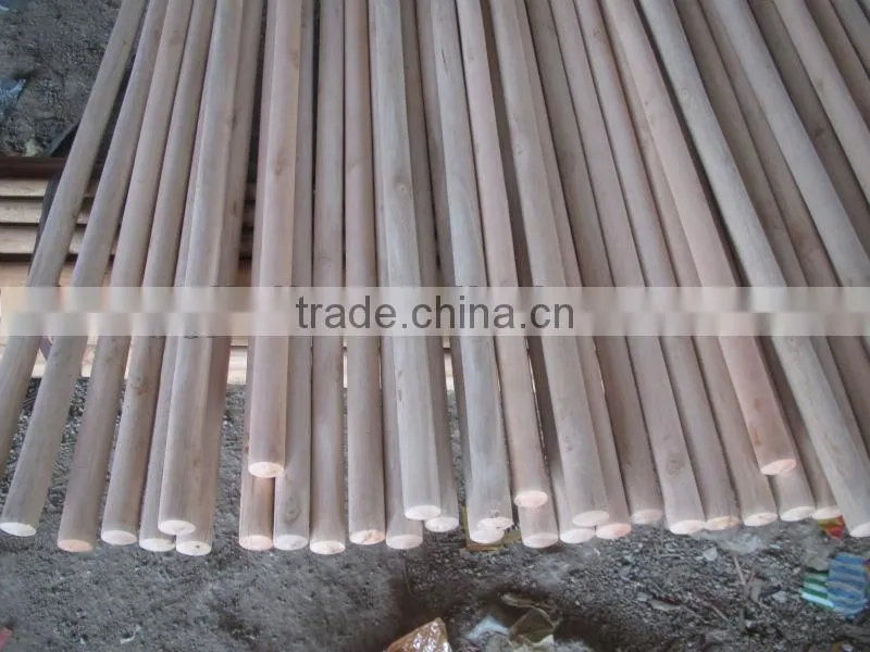 Mexico screw natural wooden broom stick