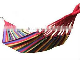 The thick canvas stripe double hammock