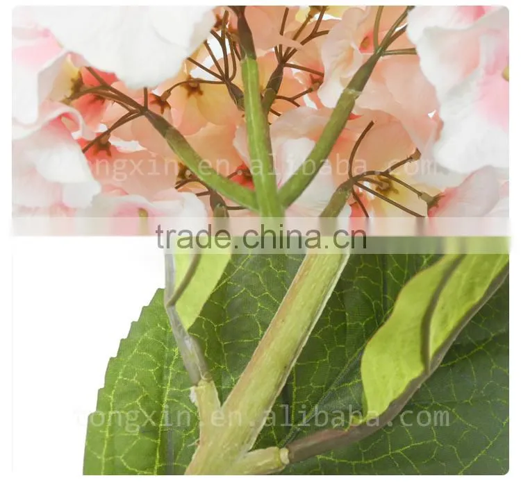 hot sell wholesale artificial hydrangea stem flower table centerpieces wedding decoration