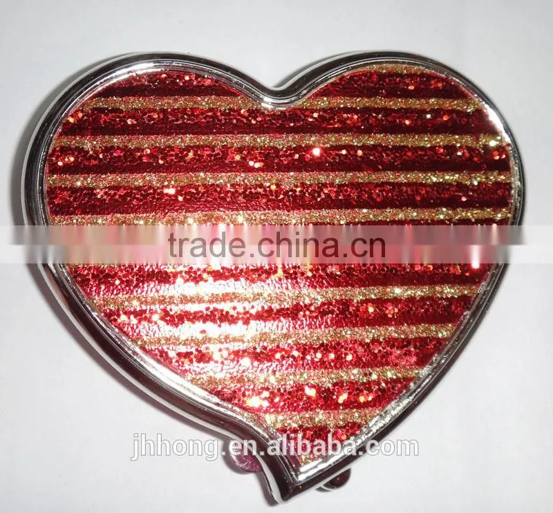 2014 heart shape mirror for make up