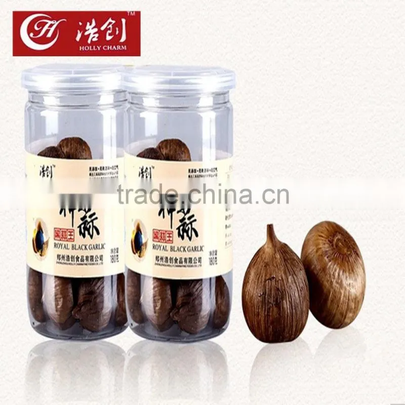 100% Pure Green Snack Food and Aged Peeled Solo Black Garlic from China 200g/bottle