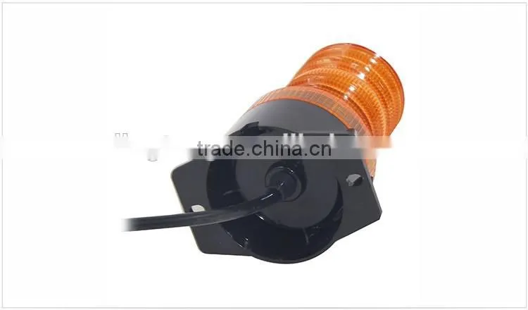 LED Strobe Light Beacon 10-30V 30pcs LEDs Amber Alarm Lamp