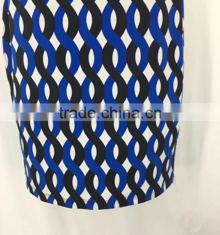Women clearance lots sleeveless geometric pattern print fashion dress