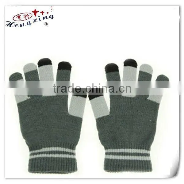 Cheap knitted magic gloves/jacquard gloves