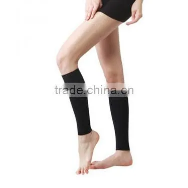 black compression sport calf support sleeve