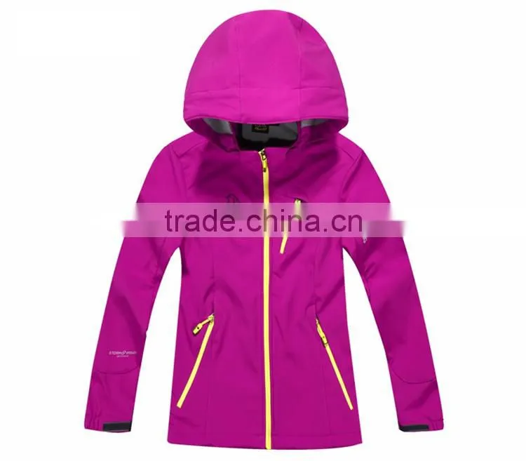 High Performance Breathable And Waterproof Children Winter Softshell Jacket