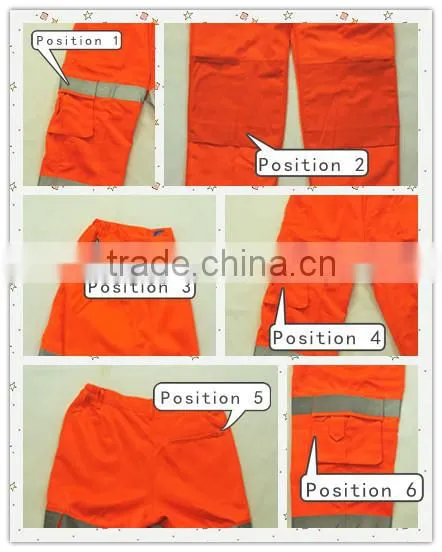 Sunnytex online orange colour knee pad hi visibility cotton workwear