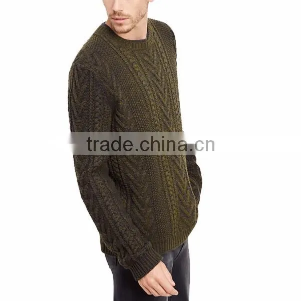 2015 fashion wool cheap men sweater men woolen sweater design
