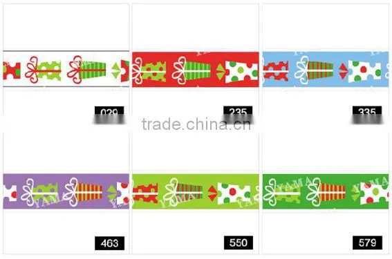 hi-ana ribbon 157 Christmas Holiday Custom Printed Grosgrain Ribbon for Wide Size