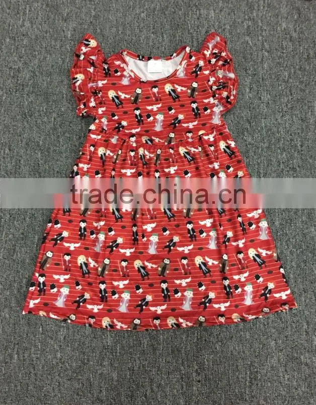 2017 Fold lace sleeveless skirt beautiful princess coat unique kids frock designs pictures