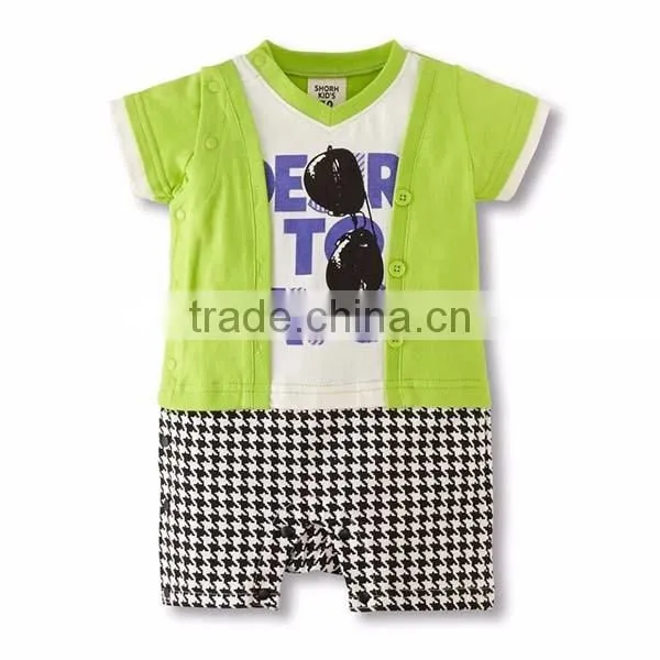 2016 summer fashion sunglasses style baby romper