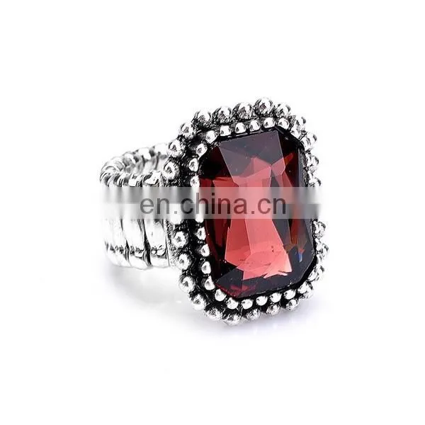 Vintage Colorful Diamond Knuckle Ring Stretch Elastic Ring Wholesale