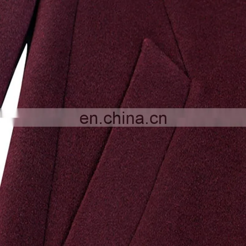 100% Wool Lapel stripes two buttons cheap mens designer winter coat