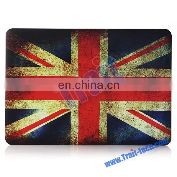Popular Folio Plastic Protective Hard Shell Case For Apple Macbook Pro Retina 13 inch