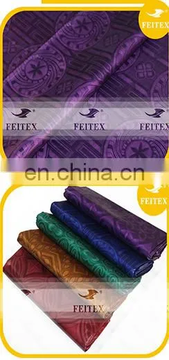 FEITEX African jacquard fabric cotton dyeing 100% cotton fabric guinea brocade damask shadda