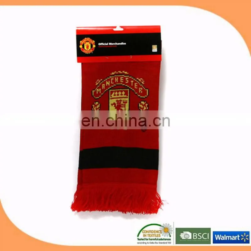 made in China football scarf scarf printing knitted scarf