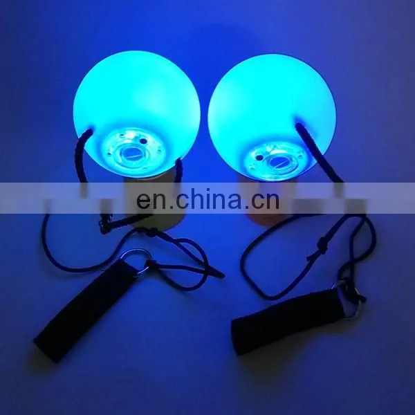 1 Pair LED POI Thrown Balls for Professional Belly Dance Level Hand Props