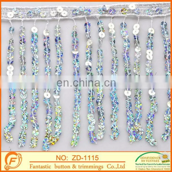 bling bling sequins fringe tassel for women garments accessories