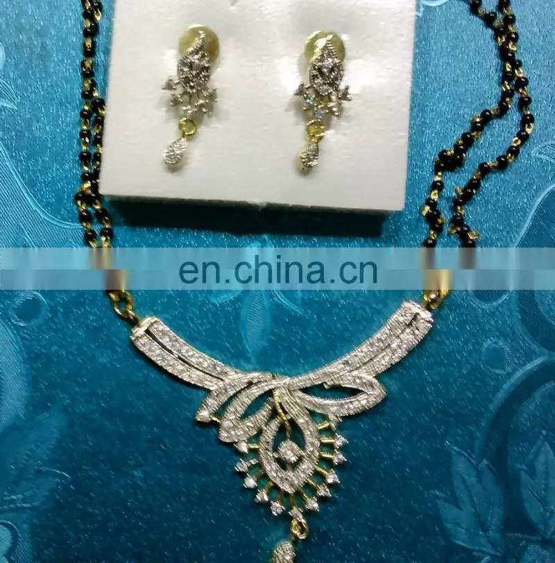Cubic zircon pendant necklace exporter, wedding pendant necklace manufacturer