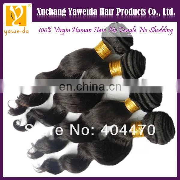 Fashionable patterns& beautiful in colors product virgin human brazilian remy hair weave