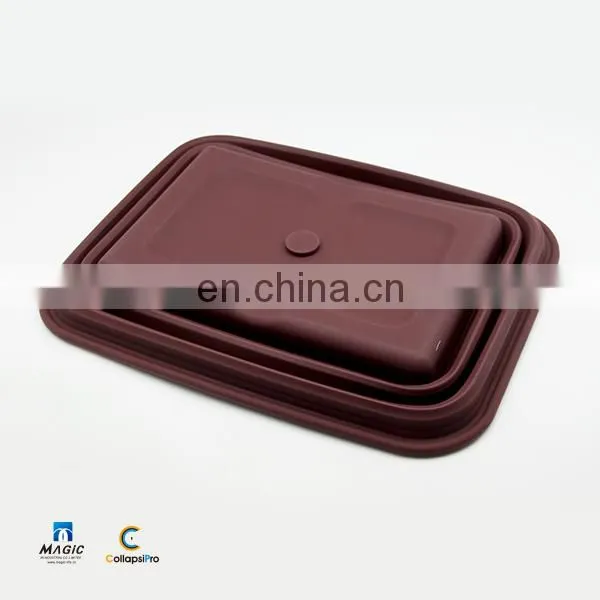 2018 Large Capacity FDA Silicone Collapsible Water Bucket Foldable Food Storage Basket