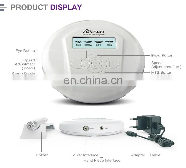 MTS Artmex V6 Semi-permanent make up machine eyeliner eyebrows and lips tattoo gun