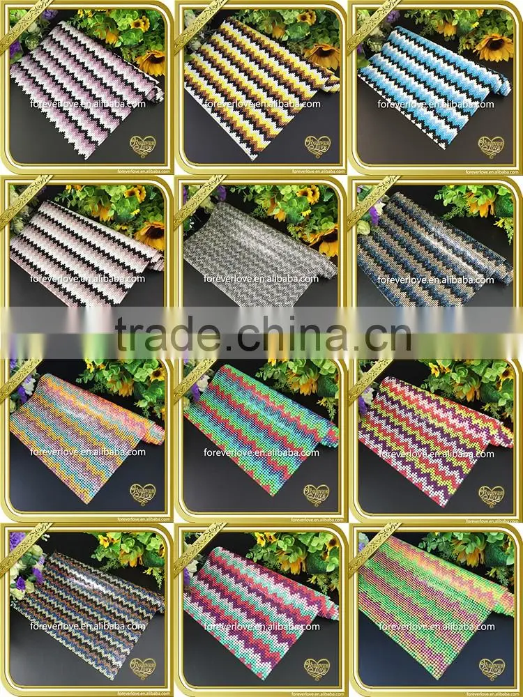 Colorful beaded hotfix resin rhinestone sheet for shoes FHRM-045