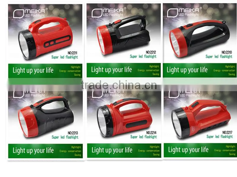 powerful Rechargeable Plastic Flashlights LED for Hunting