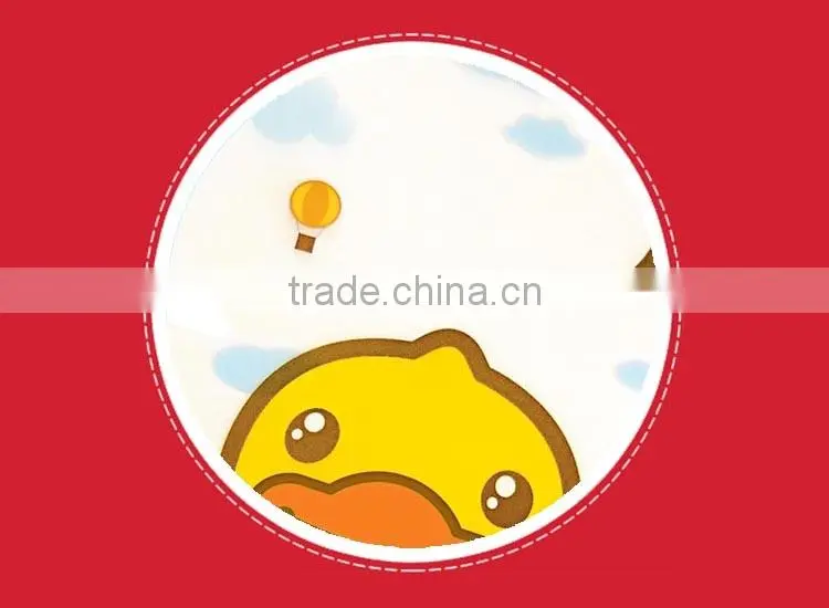 Wholesale cute yellow duck PP PVC material office stationery file folder