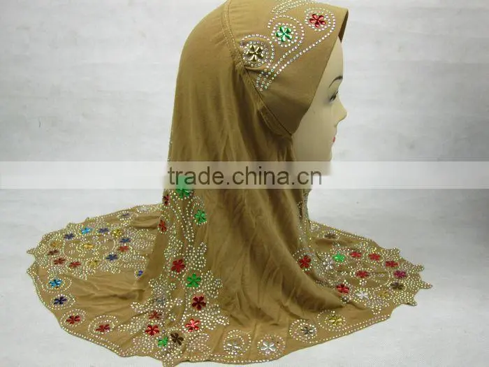 A525 polyester beautiful muslim hijab